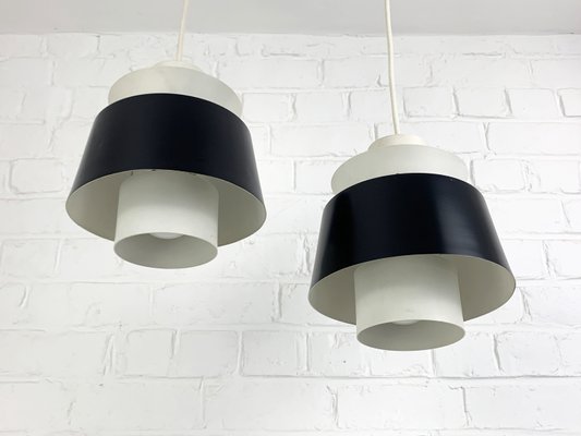 Modernist Pendant Lamps attributed to Jørn Utzon for Nordisk Solar, Denmark, 1960s, Set of 2-ZM-2021302