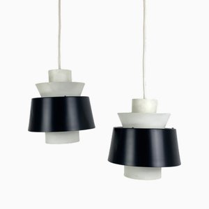 Modernist Pendant Lamps attributed to Jørn Utzon for Nordisk Solar, Denmark, 1960s, Set of 2-ZM-2021302