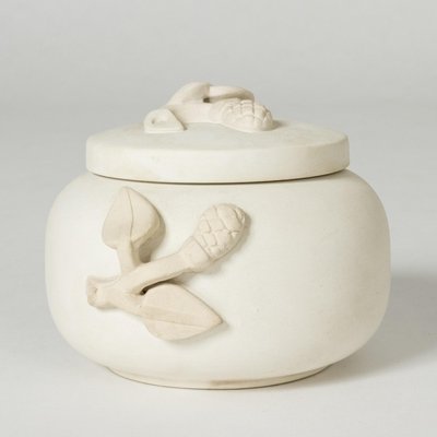 Modernist Relief Jar by Wilhelm Kåge from Gustavsberg, 1940s-NL-1718964