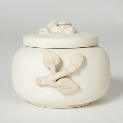 Modernist Relief Jar by Wilhelm Kåge from Gustavsberg, 1940s-NL-1718964