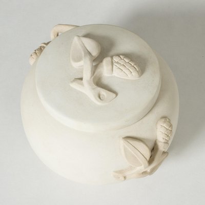 Modernist Relief Jar by Wilhelm Kåge from Gustavsberg, 1940s-NL-1718964