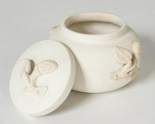 Modernist Relief Jar by Wilhelm Kåge from Gustavsberg, 1940s-NL-1718964