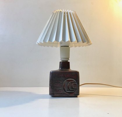 Modernist Scandinavian Stoneware Table Lamp from Desiree, 1970s-LCR-902677