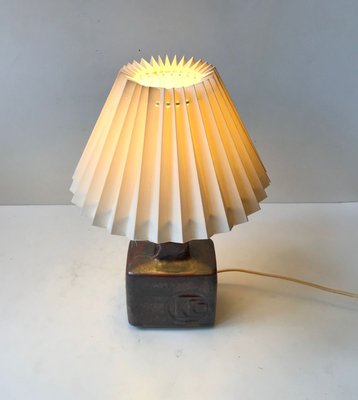 Modernist Scandinavian Stoneware Table Lamp from Desiree, 1970s-LCR-902677