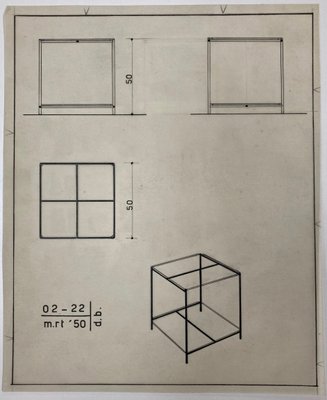 Modernist Side Table by Wim Den Boon. 1950s-MB-1143878