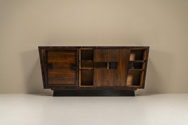 Modernist Sideboard in Studded Rosewood by Andre Sornay, France, 1940s-UQV-1706342