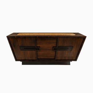 Modernist Sideboard in Studded Rosewood by Andre Sornay, France, 1940s-UQV-1706342