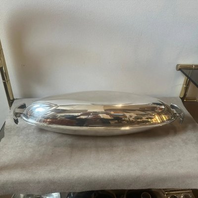 Modernist Silver-Plated Fish Bowl by Lino Sabattini, 1990s-NMK-1802459