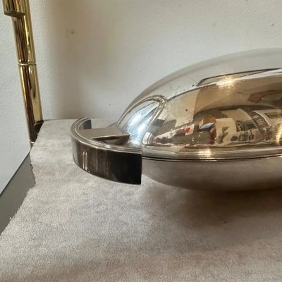 Modernist Silver-Plated Fish Bowl by Lino Sabattini, 1990s-NMK-1802459