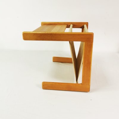 Modernist Small Table with a Newspaper Holder, Denmark, 1970s.-ZTG-1789113