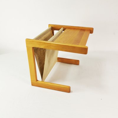 Modernist Small Table with a Newspaper Holder, Denmark, 1970s.-ZTG-1789113