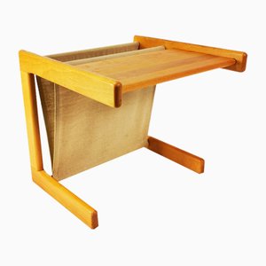 Modernist Small Table with a Newspaper Holder, Denmark, 1970s.-ZTG-1789113