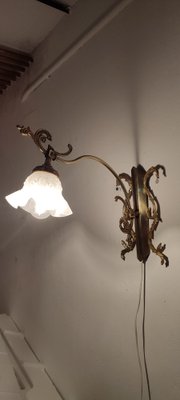 Modernist Spanish Bronze Wall Light, 1930s-RGF-1278157