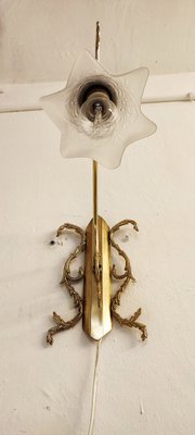 Modernist Spanish Bronze Wall Light, 1930s-RGF-1278157