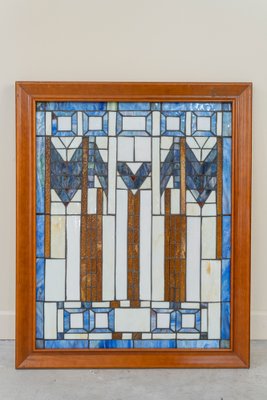 Modernist Stained Glass Items, Set of 2-UJE-1803899