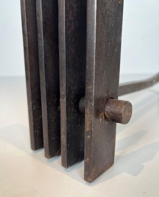 Modernist Steel Chenets, 1950s, Set of 2-BA-1776475