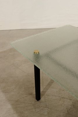 Modernist Steel Coffee Table, France, 1950s-WEQ-1150783