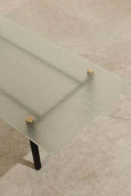 Modernist Steel Coffee Table, France, 1950s-WEQ-1150783