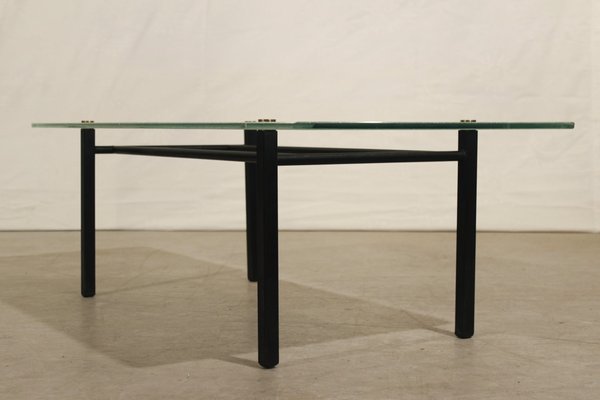 Modernist Steel Coffee Table, France, 1950s-WEQ-1150783