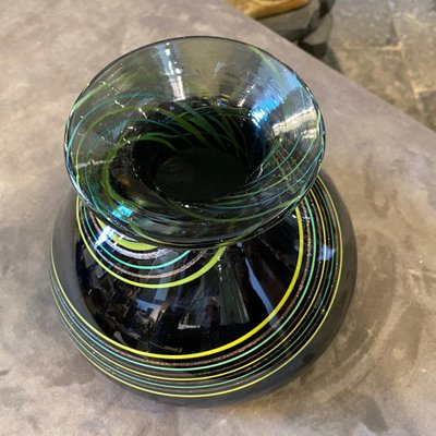 Modernist Striped Murano Glass Vase from Venini, 1980s-NMK-1066640