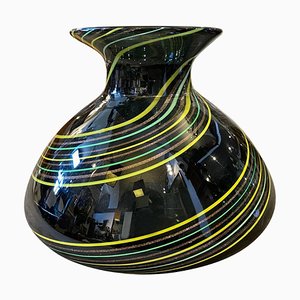 Modernist Striped Murano Glass Vase from Venini, 1980s-NMK-1066640