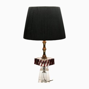 Modernist Table Lamp in Cut Crystal with Platform-MJY-1148826