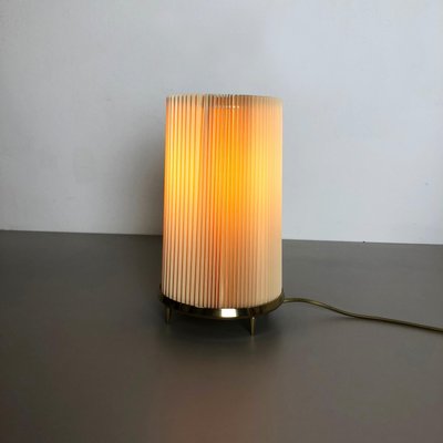 Modernist Table Light With Brass Base, Italy, 1970s-QZ-1134682