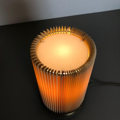 Modernist Table Light With Brass Base, Italy, 1970s-QZ-1134682