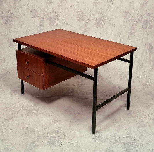 Modernist Teak Desk by Luigi Bartolini, 1960s