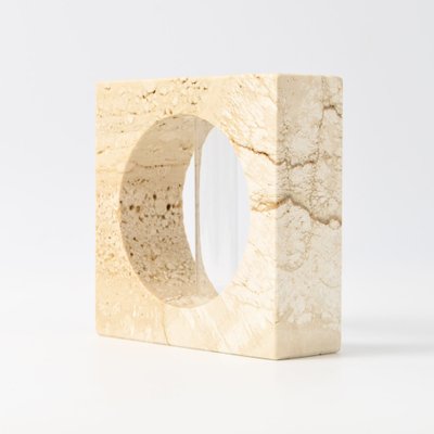 Modernist Travertine Solifleur Vase from Fratelli Mannelli, 1970s-IXK-1805218