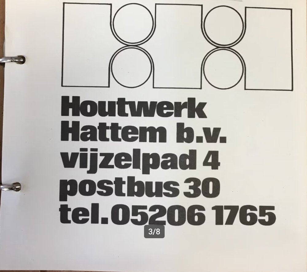 Modernist X-Leg Dining Table by Ate Van Apeldoorn for Houtwerk Hattem, 1970s