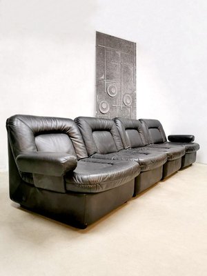 Modular Black Beauty Sofa, 1970s-BW-634408