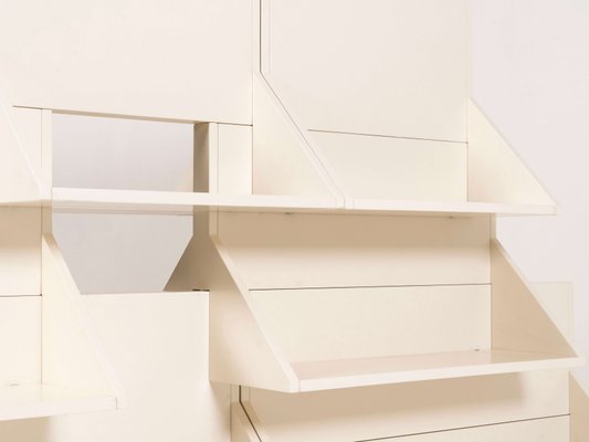 Modular Bookcase by Ugo La Pietra for Poggi, Italy, 1970s, Set of 11-UQV-1134229