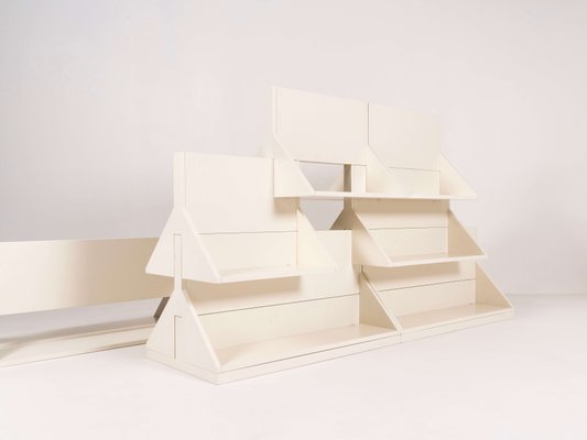 Modular Bookcase by Ugo La Pietra for Poggi, Italy, 1970s, Set of 11-UQV-1134229