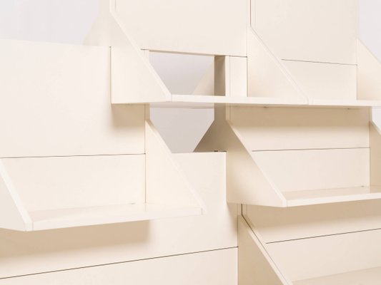 Modular Bookcase by Ugo La Pietra for Poggi, Italy, 1970s, Set of 11-UQV-1134229