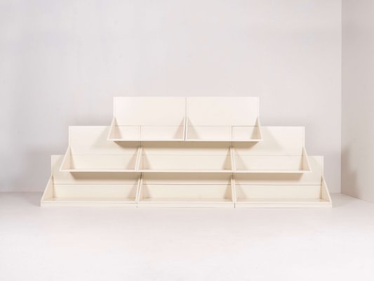 Modular Bookcase by Ugo La Pietra for Poggi, Italy, 1970s, Set of 11-UQV-1134229