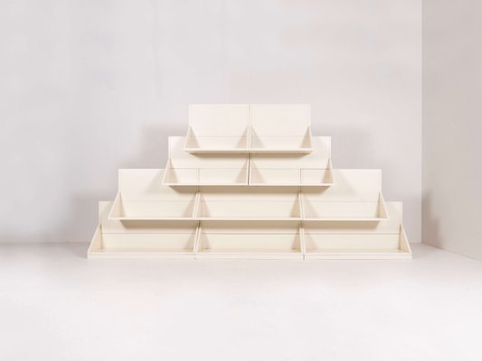 Modular Bookcase by Ugo La Pietra for Poggi, Italy, 1970s, Set of 11-UQV-1134229