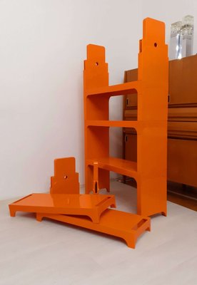 Modular Bookshelf by Olaf Von Bohr for Kartell, Italy, 1960s, Set of 5-PCO-1782382