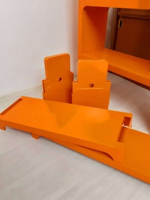 Modular Bookshelf by Olaf Von Bohr for Kartell, Italy, 1960s, Set of 5-PCO-1782382