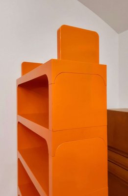 Modular Bookshelf by Olaf Von Bohr for Kartell, Italy, 1960s, Set of 5-PCO-1782382