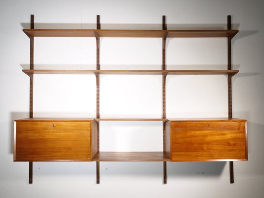 Modular Cado Wall System in Teak by Poul Cadovius, 1960s, Set of 10-LVS-1742672