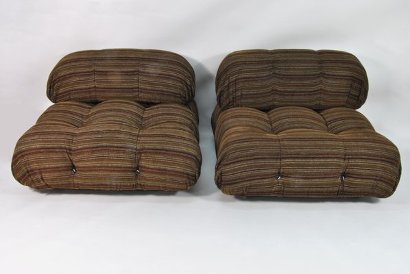 Modular Camaleonda Sofa in Original Fabric by Mario Bellini for B&B Italia, 1970s, Set of 5-WFB-1063786