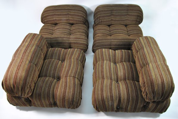 Modular Camaleonda Sofa in Original Fabric by Mario Bellini for B&B Italia, 1970s, Set of 5-WFB-1063786