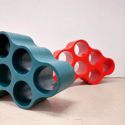 Modular Cloud Bookcases in Polyethylene by Ronan & Erwan Bouroullec for Cappellini, 2003, Set of 2-ZXQ-1802330