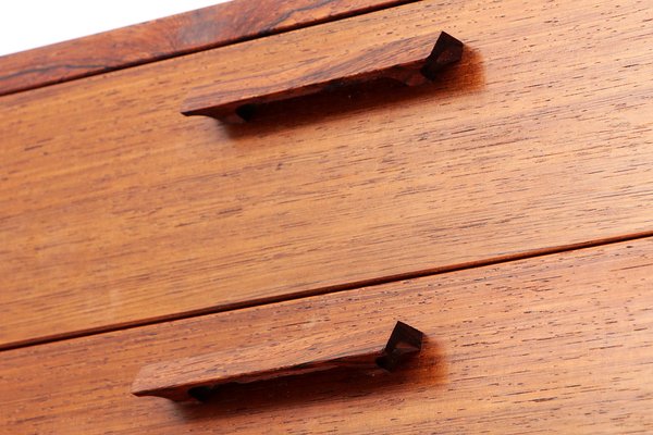 Modular Dark Wood Wall System by Kai Kristiansen for FM Møbler, 1960s, Set of 30-EZZ-1787454