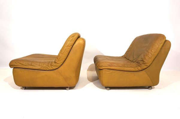 Modular Leather 2-Seater Sofa from Dreipunkt International, 1970s, Set of 2-HUW-1763637