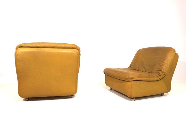 Modular Leather 2-Seater Sofa from Dreipunkt International, 1970s, Set of 2-HUW-1763637