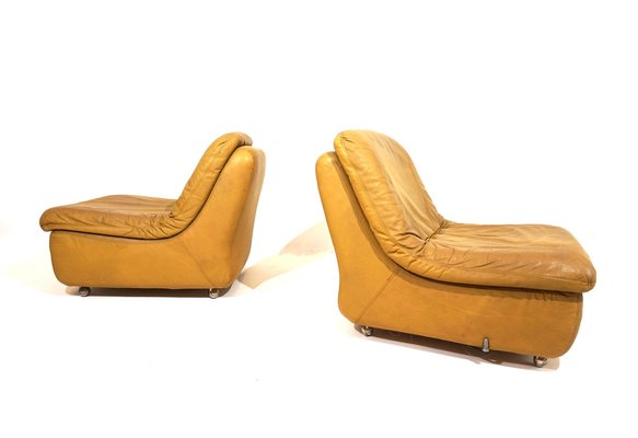 Modular Leather 2-Seater Sofa from Dreipunkt International, 1970s, Set of 2-HUW-1763637