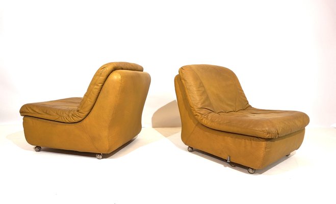 Modular Leather 2-Seater Sofa from Dreipunkt International, 1970s, Set of 2-HUW-1763637