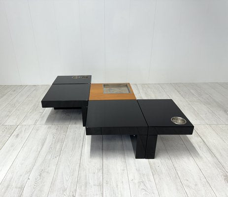 Modular Model Nac Coffee Tables by Cesare Augusto Nava, Italy, 1970s, Set of 5-NWG-2035598